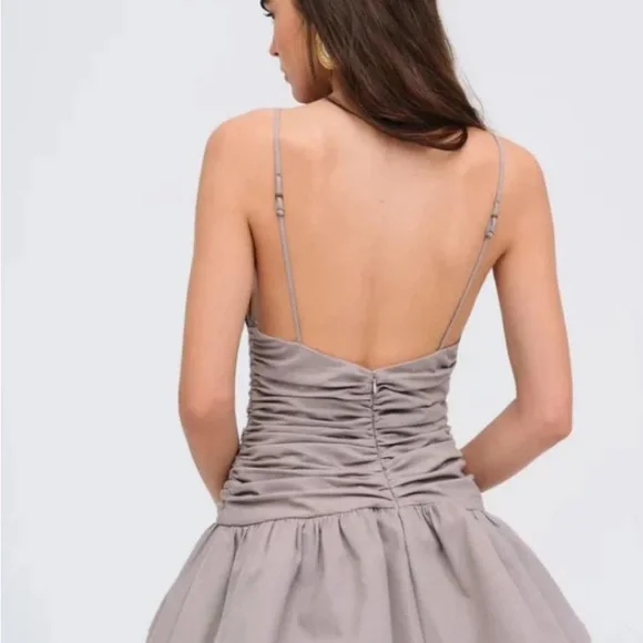 For Love And Lemons Taupe Mini Dress - Picture 2 of 7